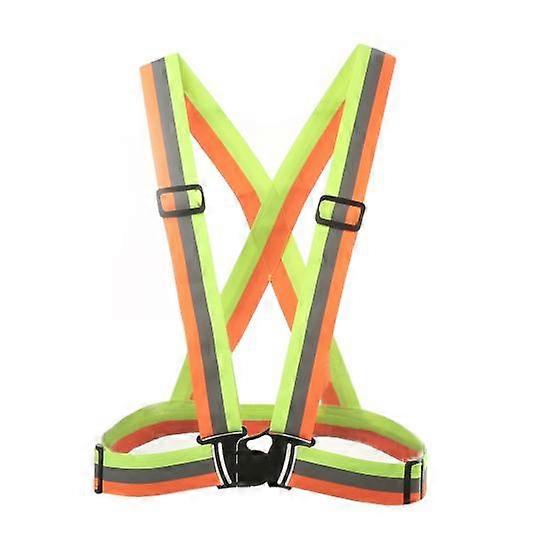 Adjustable Safety Security Reflective Vest High Visibility Strap Elastic Jacket