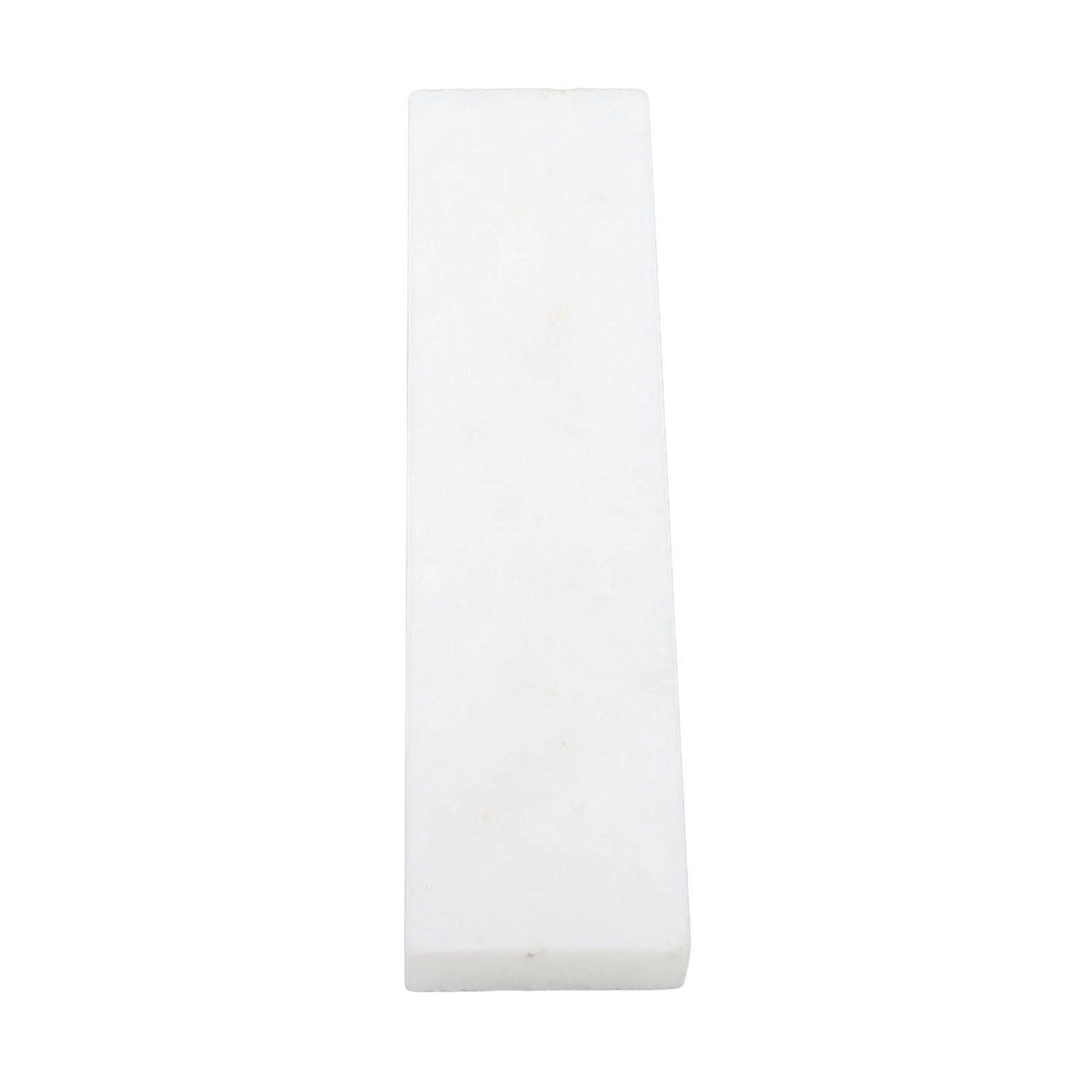 Sharpening Stone Grit 8000 White Jadestone Double Sided Knife Sharpener for Restoring Blade Sharpness 10x2.5x1cm