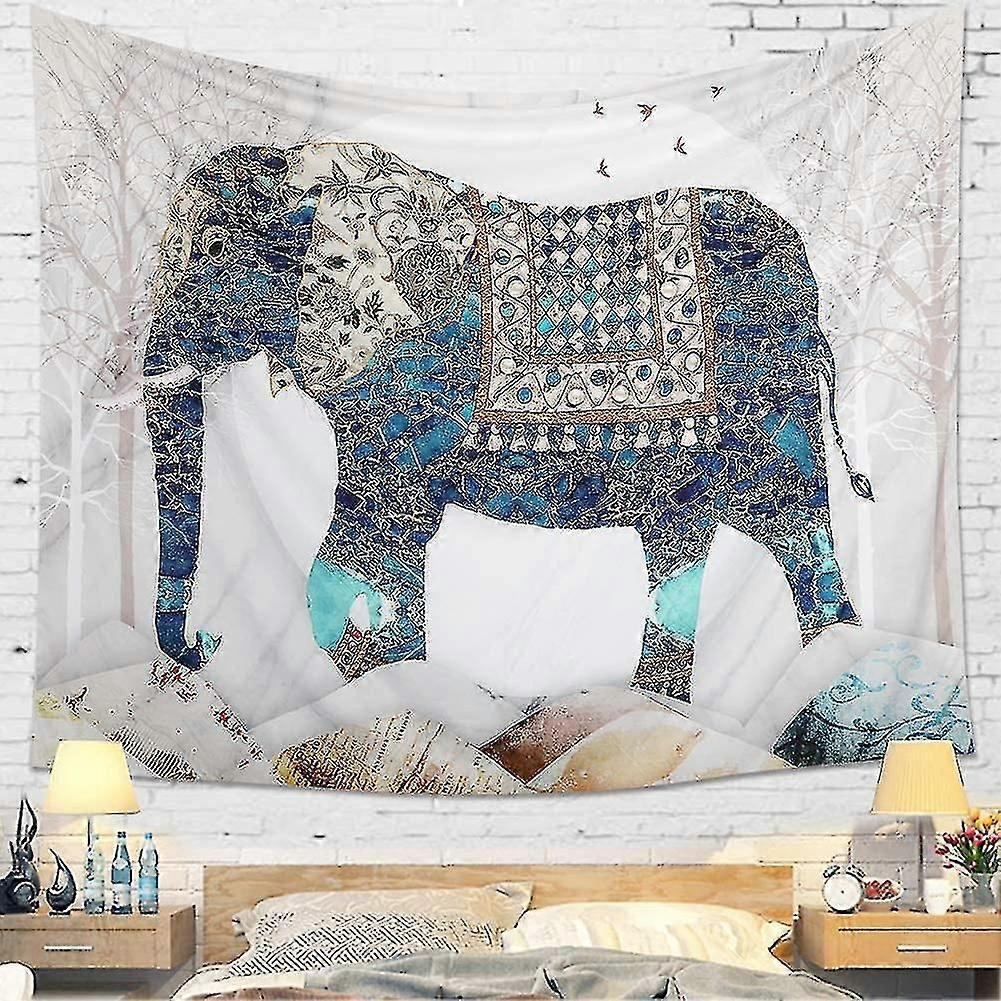 Mandala Wall Tapestry Indian Boho Psychedelic Elephant Hippie Wall Hanging Tapestries