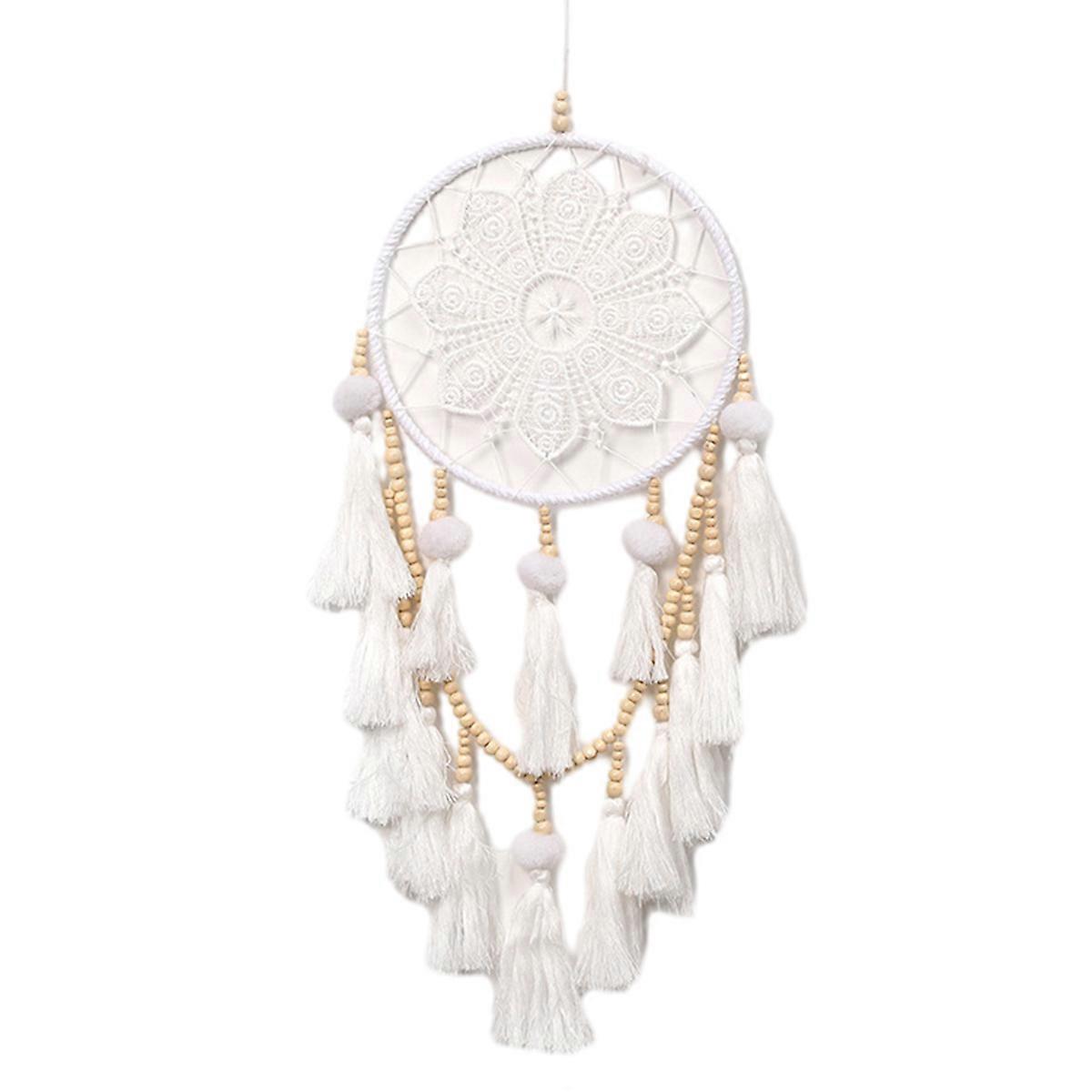 Atrapasueños de macramé para el dormitorio - Tapiz de pared boho Atrapasueños tejido a mano