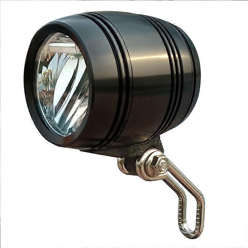 Bike Front Head Light Lamp for HUB Dynamo with Rearlight Cable Compact Bright