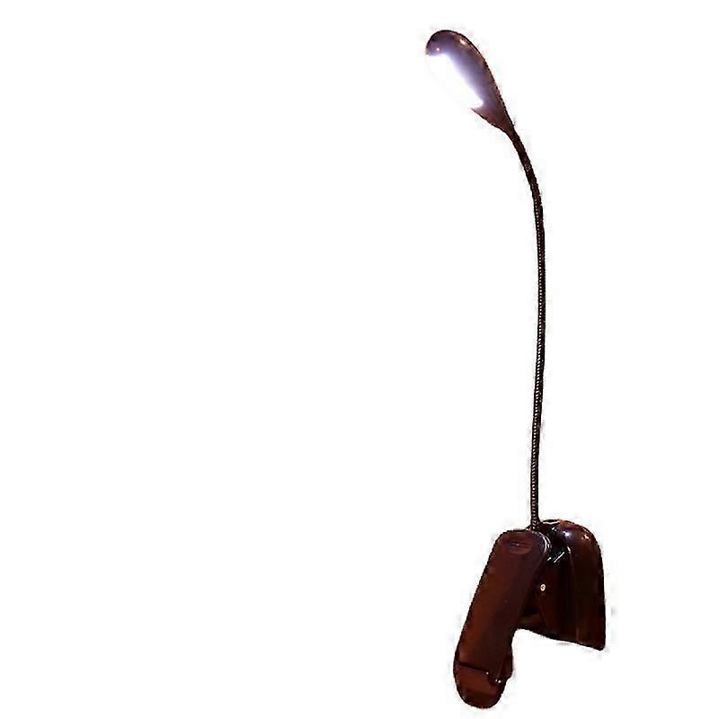 1pc Portable Adjustable Arm Book Light With Clip