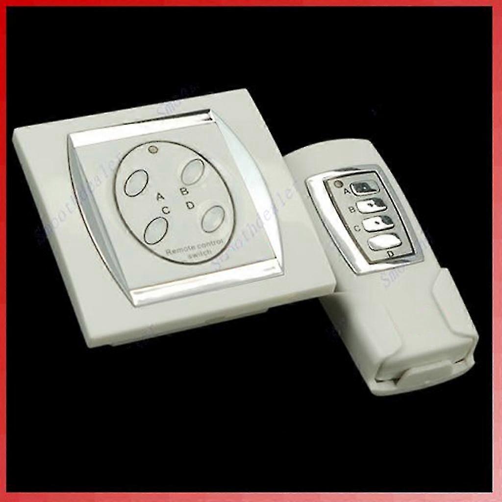 4-Channel 50M Remote Control Switch Wireless Remote Control For Lamp, Switch System, Transmitter and Receiver for Lamp