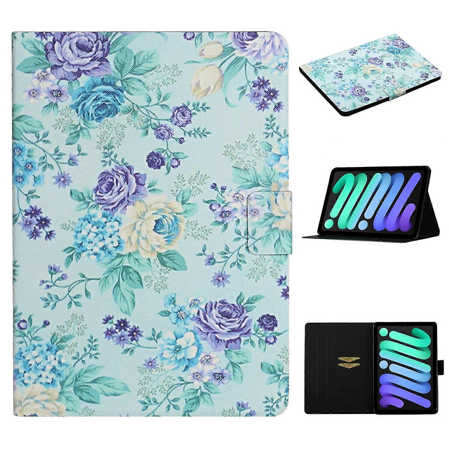 Flower Pattern Leather Case For iPad 10th Gen 10.9 2022