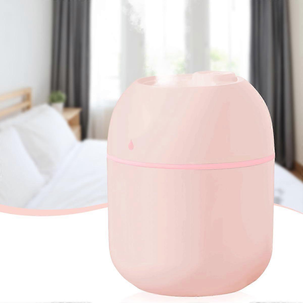 Mini Water Humidifier, 220ml Small Tabletop Cool Mist Air Diffuser, USB Powered with Soft Night Light