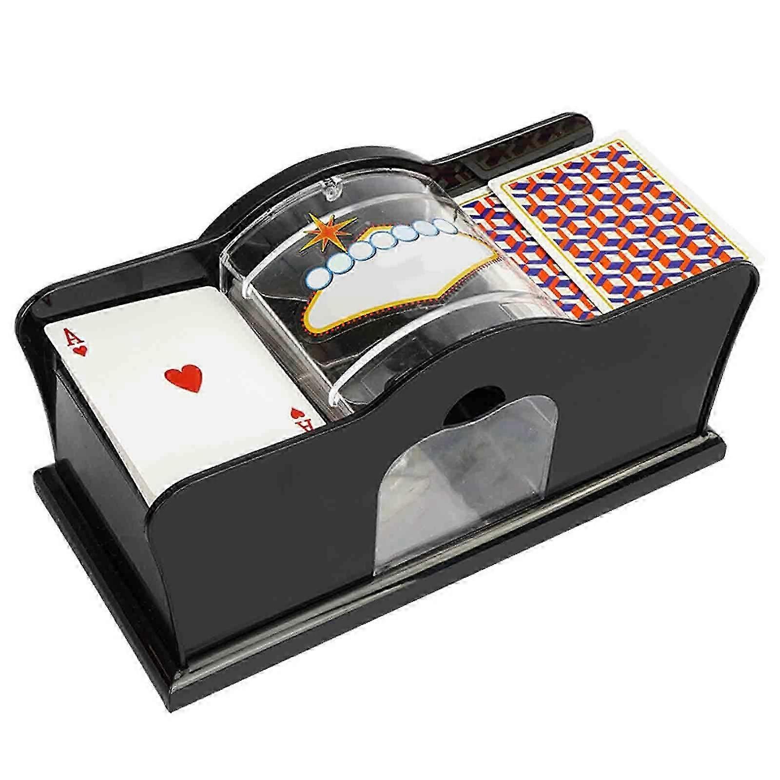 Hand Cranked Card Shuffler Playing,Card Manual Cards Shuffler,With Easy Hand Cranked System Fast