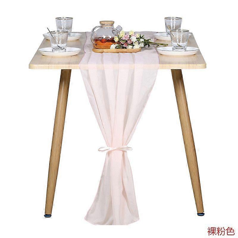 Chiffon table runner (70*300cm)  light pink
