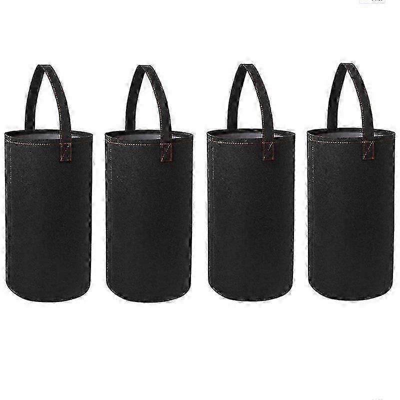 4pcs-upside Down Tomato Planter(requires Plants,soil And Fertilizer, Not Included) Sturdy Hanging Handle Thickened Breathable Felt Cloth f54