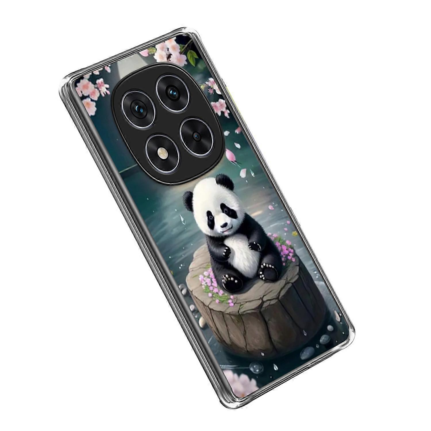 For Xiaomi Redmi Note 14 Pro 4G Case IMD Pattern Printed Shockproof TPU Phone Cover - Panda