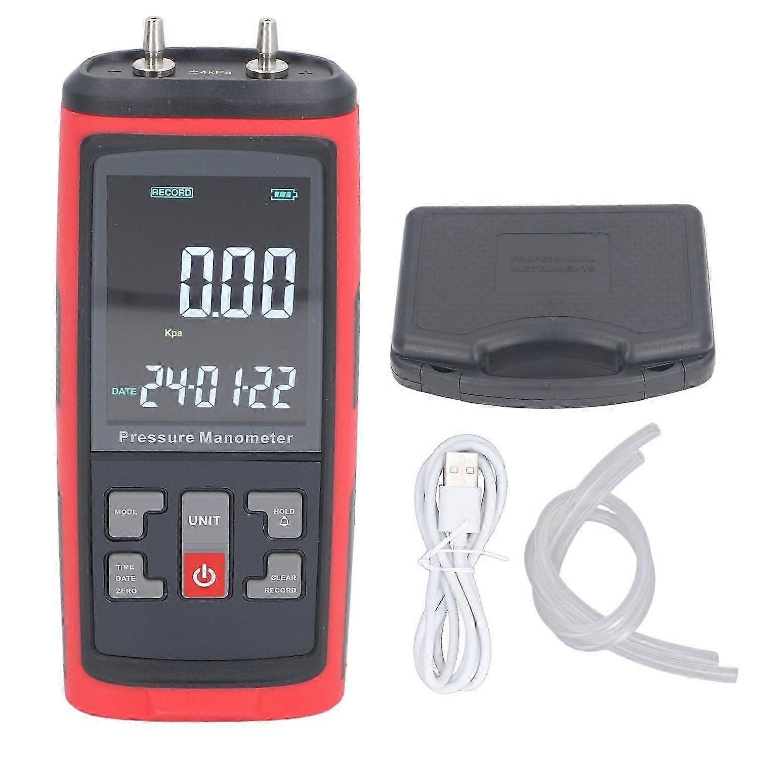 مقياس ضغط رقمي مع مقياس ضغط تفاضلي عالي الدقة لتسجيل البيانات ل Chemica