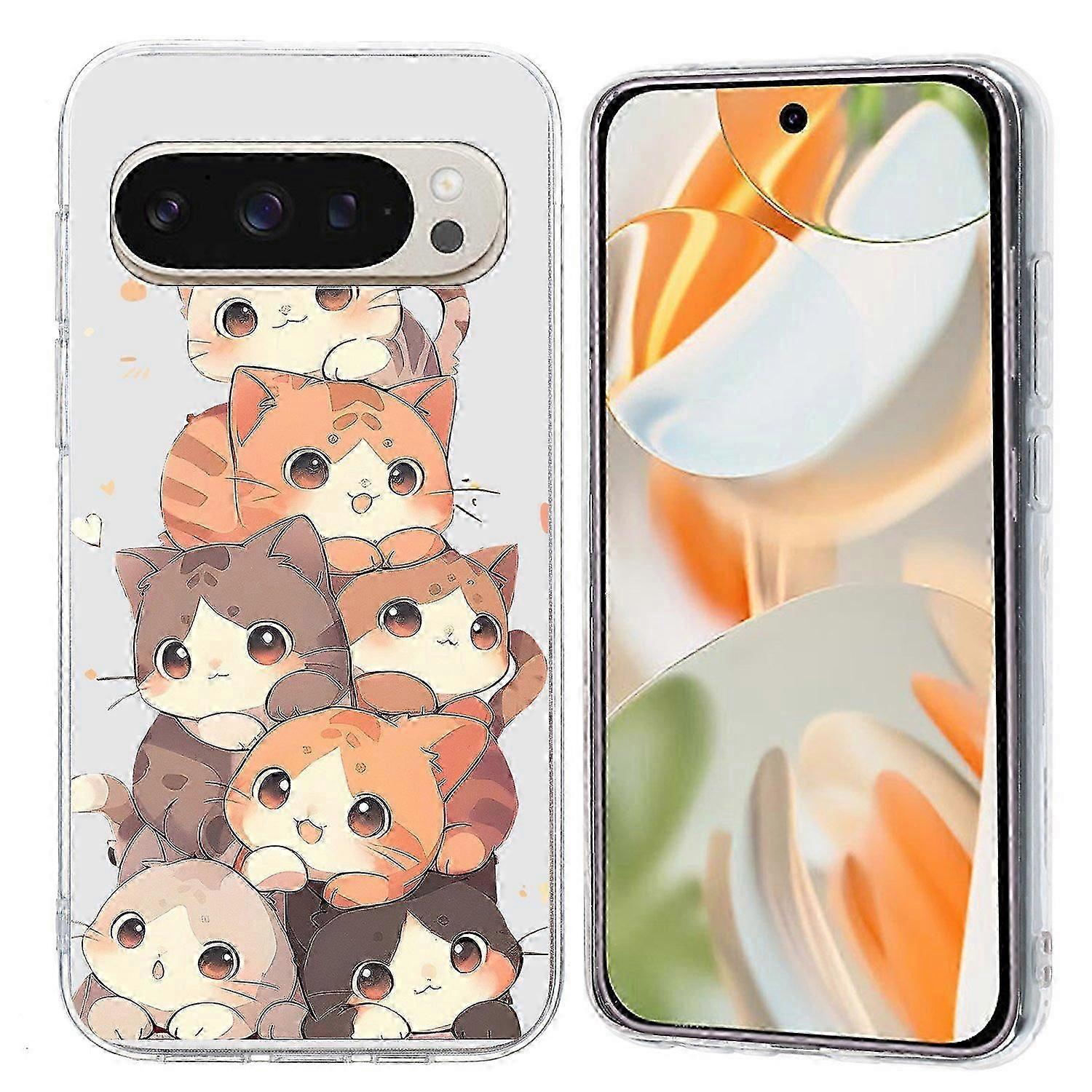 For Google Pixel 9 Pro Xl Case Pattern Printing Shockproof Soft Tpu Phone Cover - Colorful Butterfli