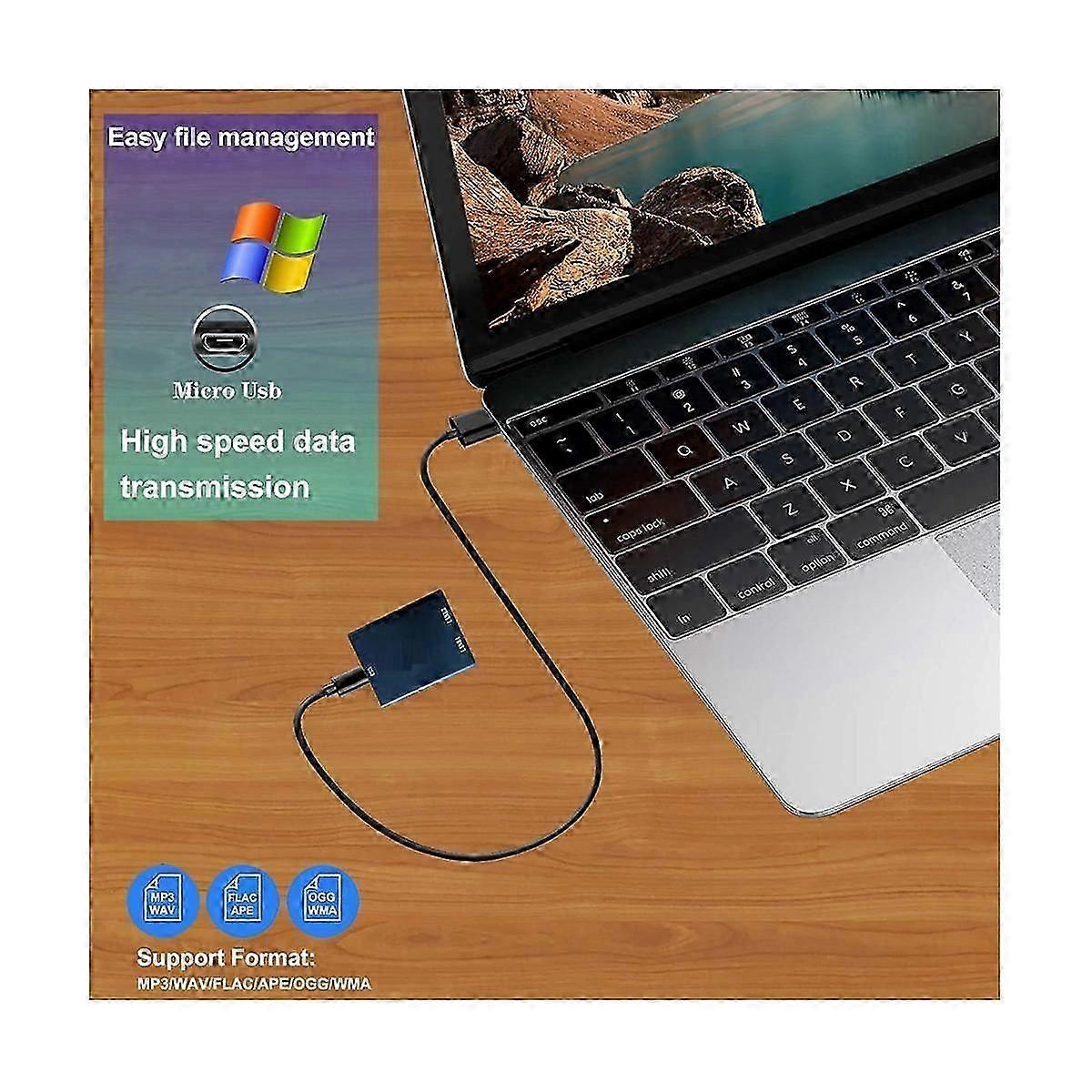 Mini Analog Telephone Voice Recorder, Landline Recorder with 32GB SD Card Mini Recording Box Mini R