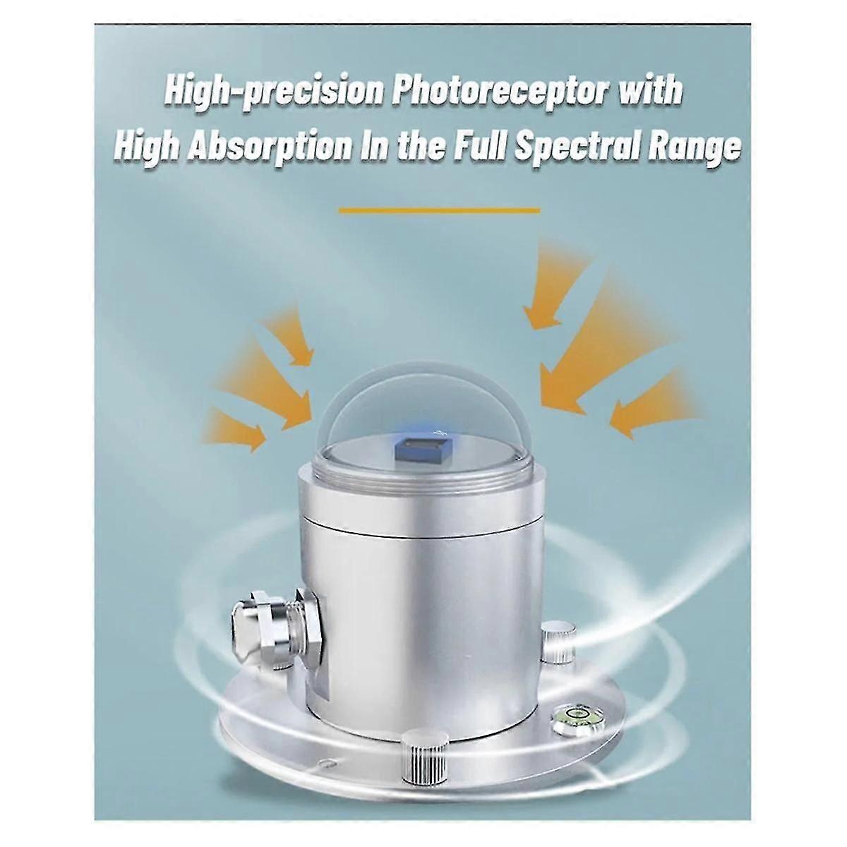 Total Solar Radiation Sensor Transmitter Illuminometer Reflection Radiometer Detector Outdoor 0-10v