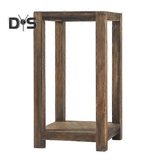 Wooden Frame Flower Holder Fake Silk Flower Votive Tealight Candle Stand Wedding Party Table Centerpiece Farmhouse Rustic Decoration