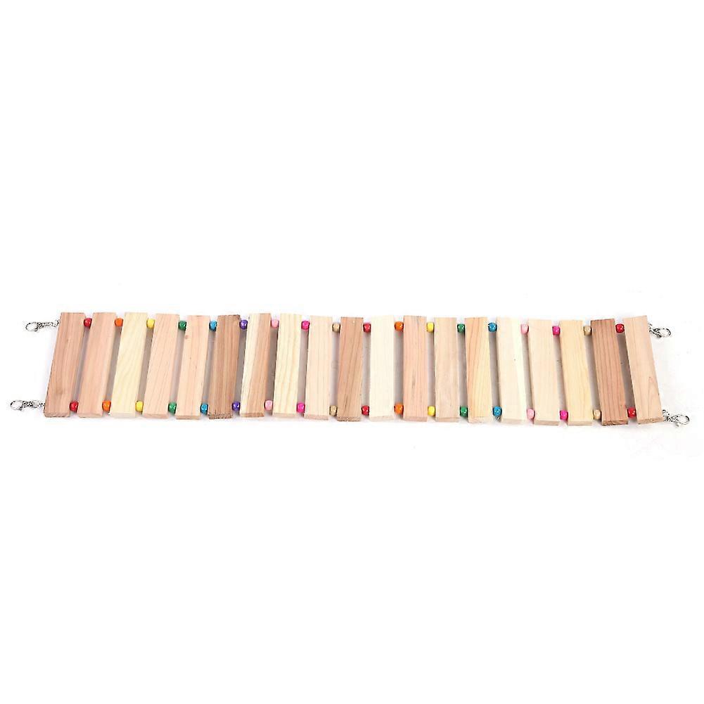 Wood Hanging Soft Bridge Toy Widen Ladder for Small Animals