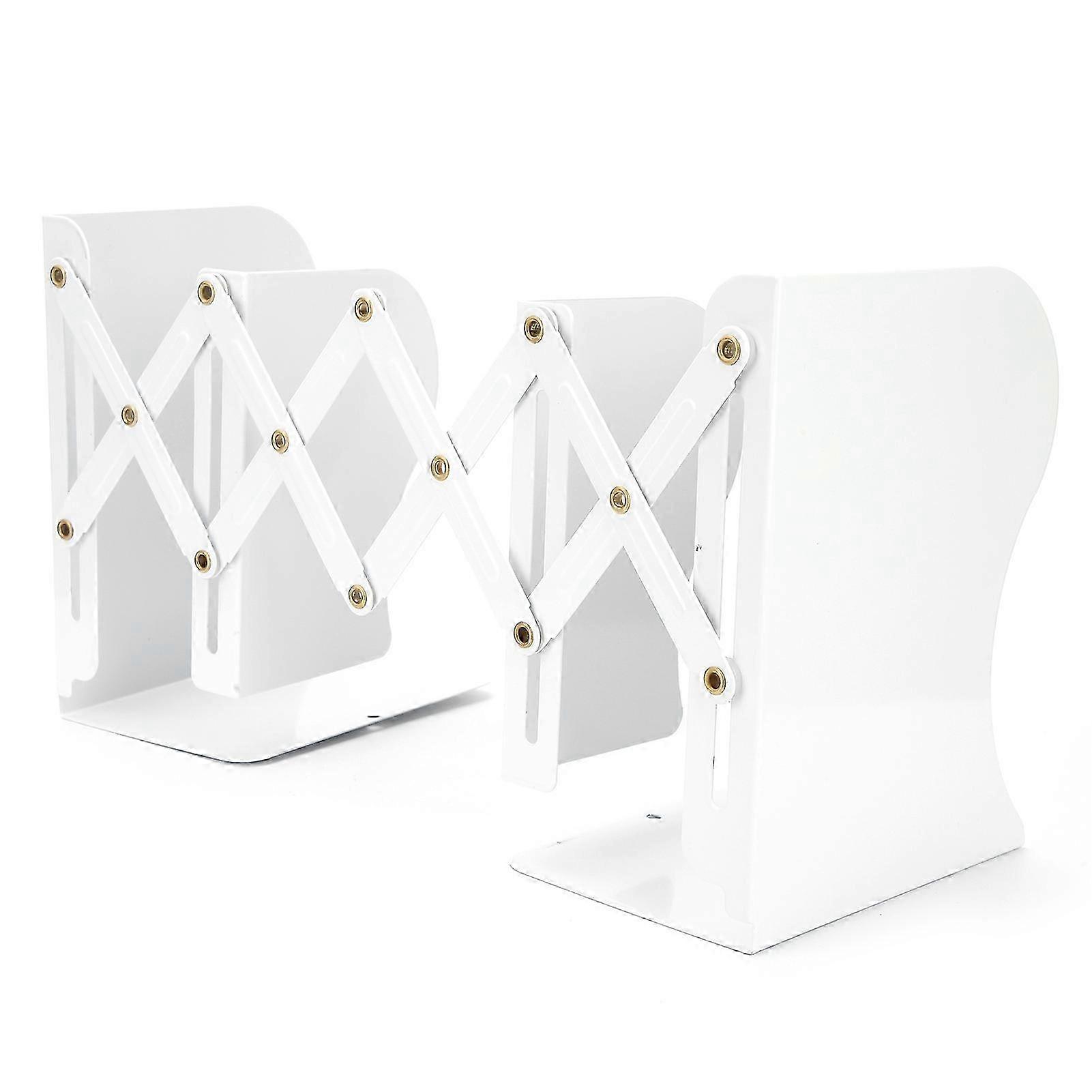 Students Adjustable Bookends Expandable Desktop Book Organizer Holder for Home Office