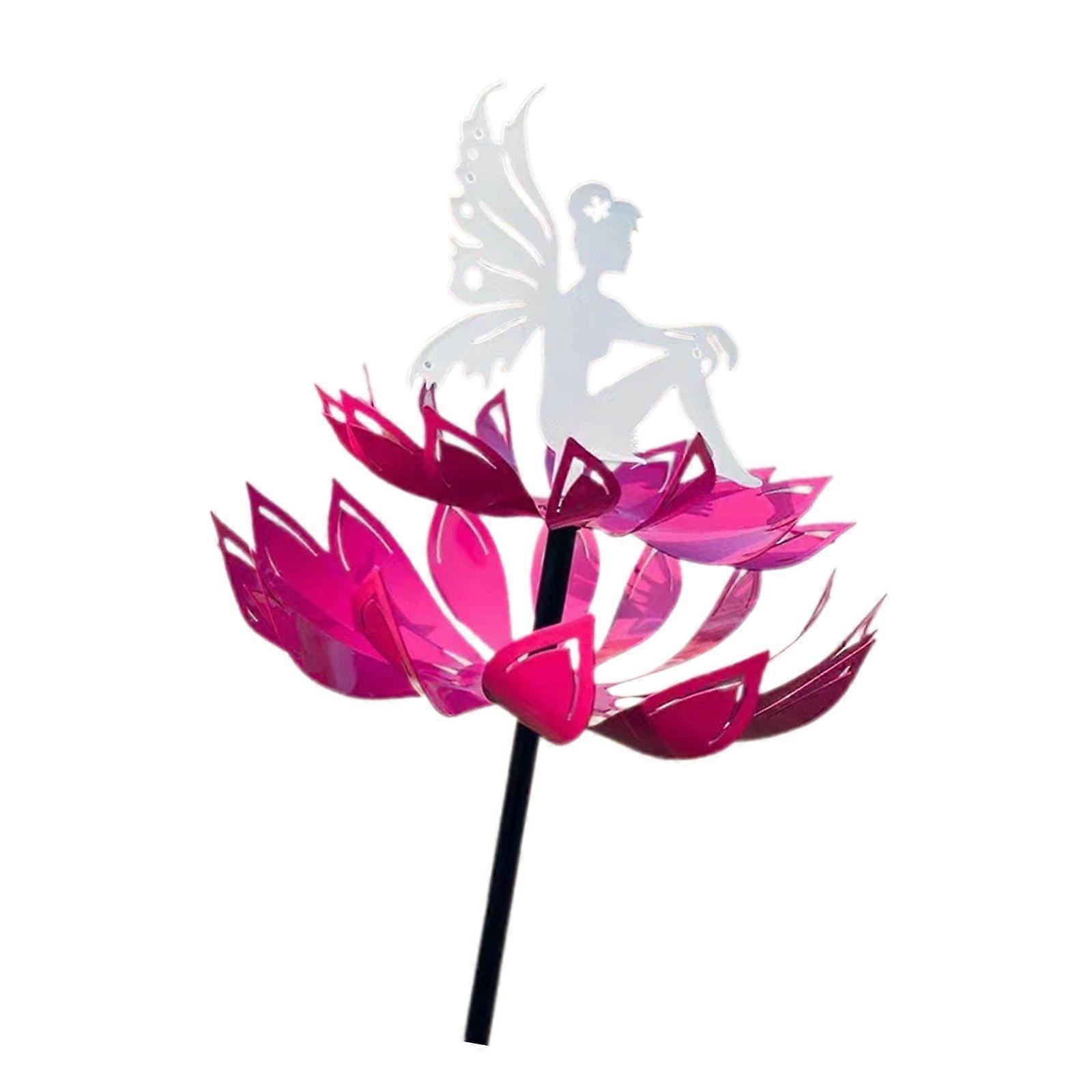 Blume Fee Wind Skulptur Wind Spinner Einfache Installation