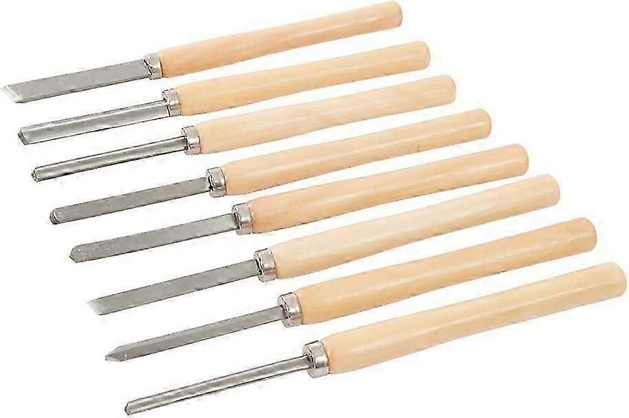 8pcs HSS Lathe Tools Box, Professional Woodworking Chisels for Woodworking, Professional DIY Handmad