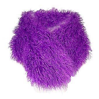Adjustable Plush Cape Collar Suitable for Women and Girls at Halloween Parties 1920s Banquet Vintage Plush Shrug  White