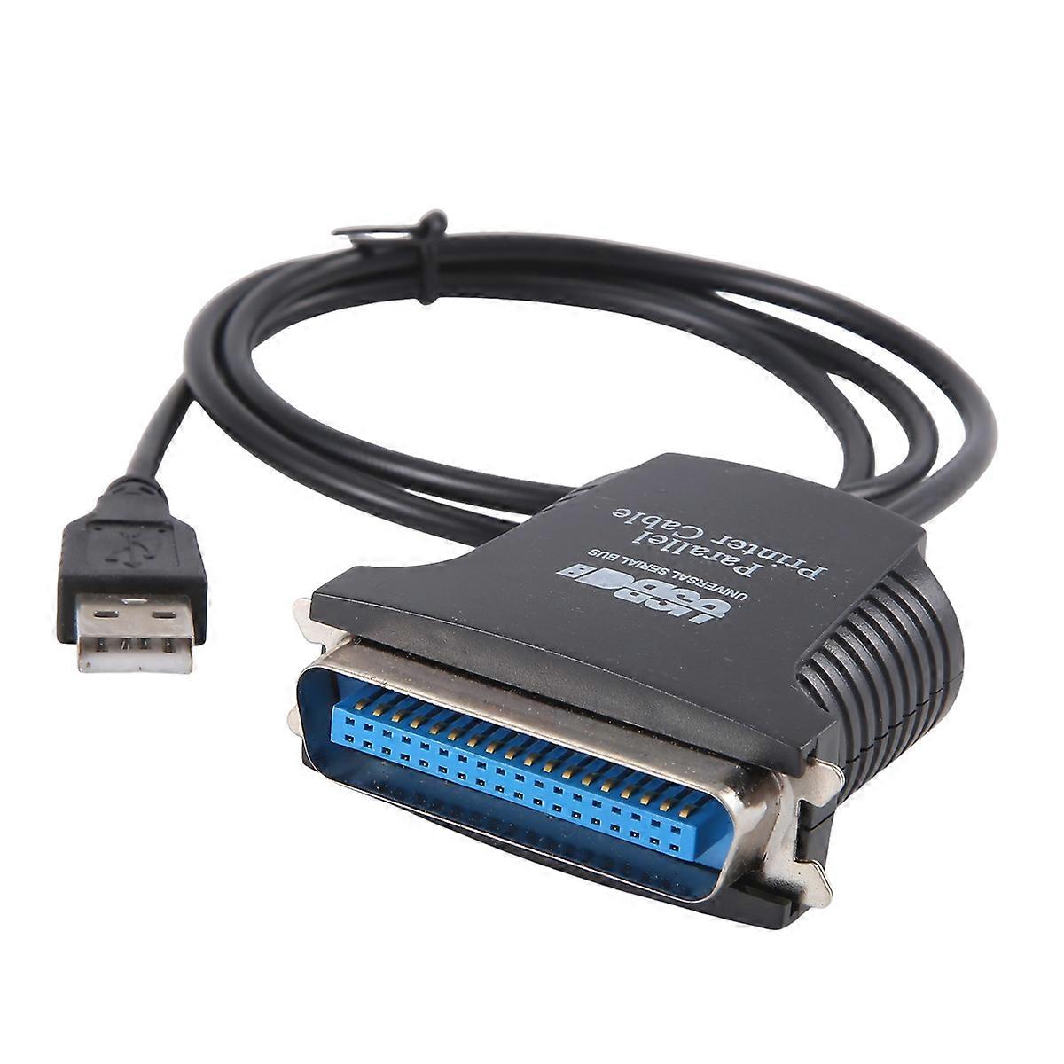 New Parallel Port DB36 Printer USB Converter Adapter Black