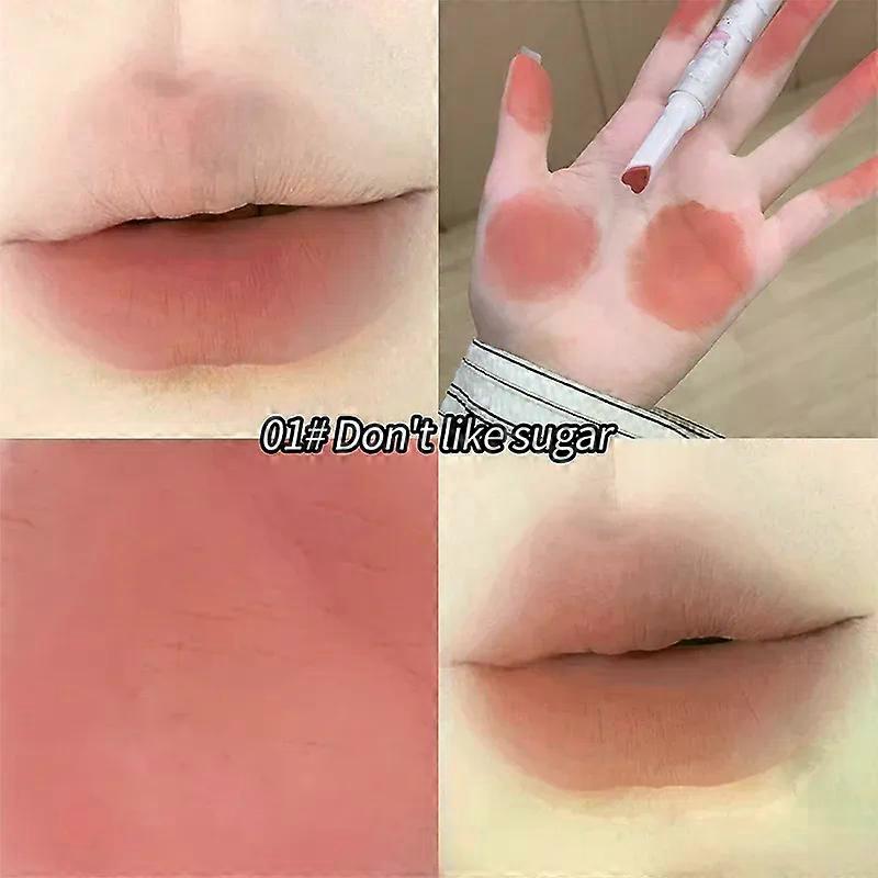 Shibingsheng Gegebear Milk Velvet Mist Solid Lip Mud Matte Mist Face مع مكياج ولون ليس من السهل الالتصاق بكوب أحمر الشفاه الصقيل