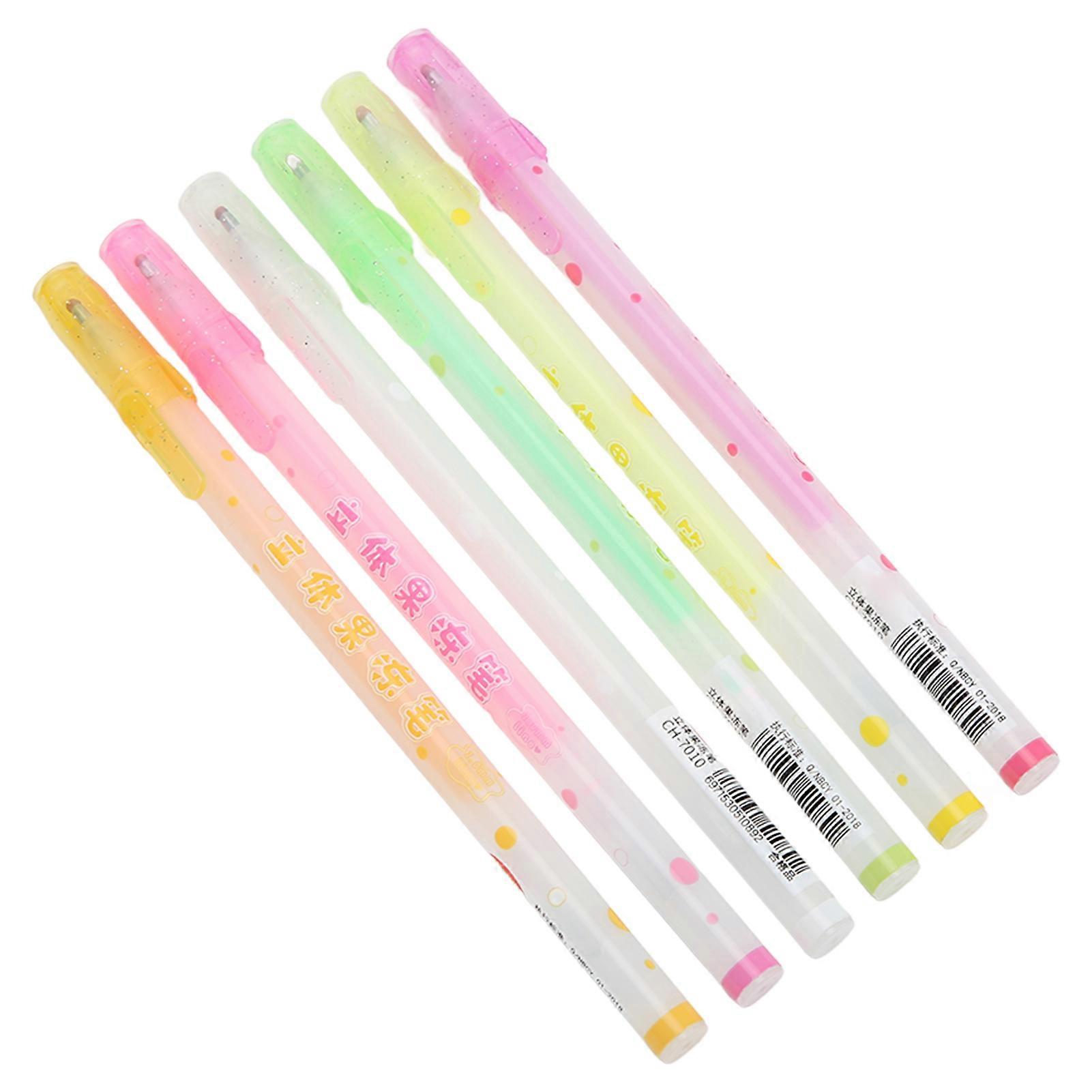 Outline Pens 12 Colors Metallic Markers Super Squiggles Glitter 2 Line Pen for Students