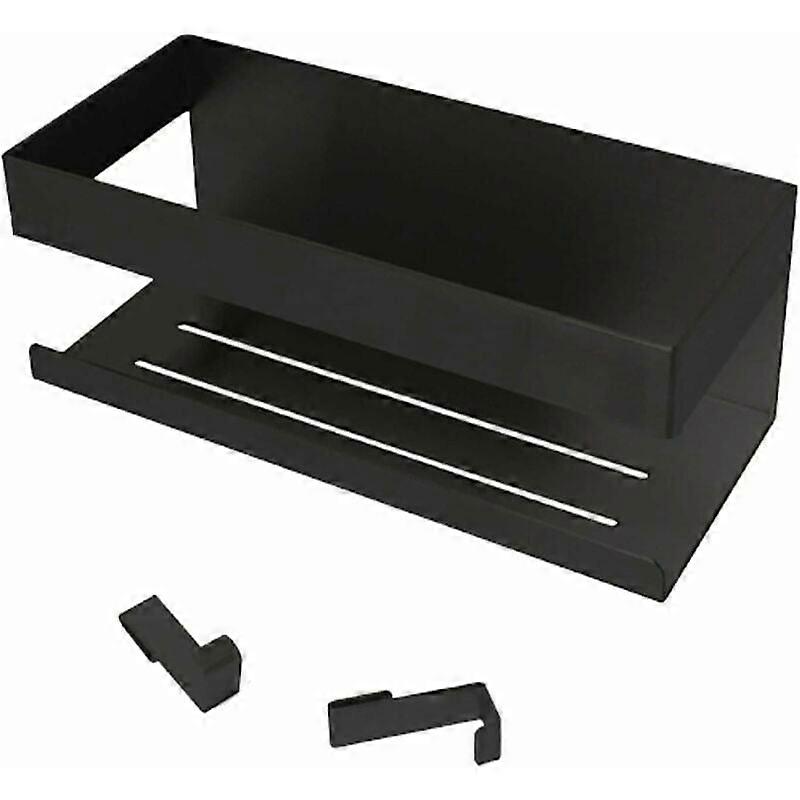 shelf-black large shelf 230 (with 2 hooks)