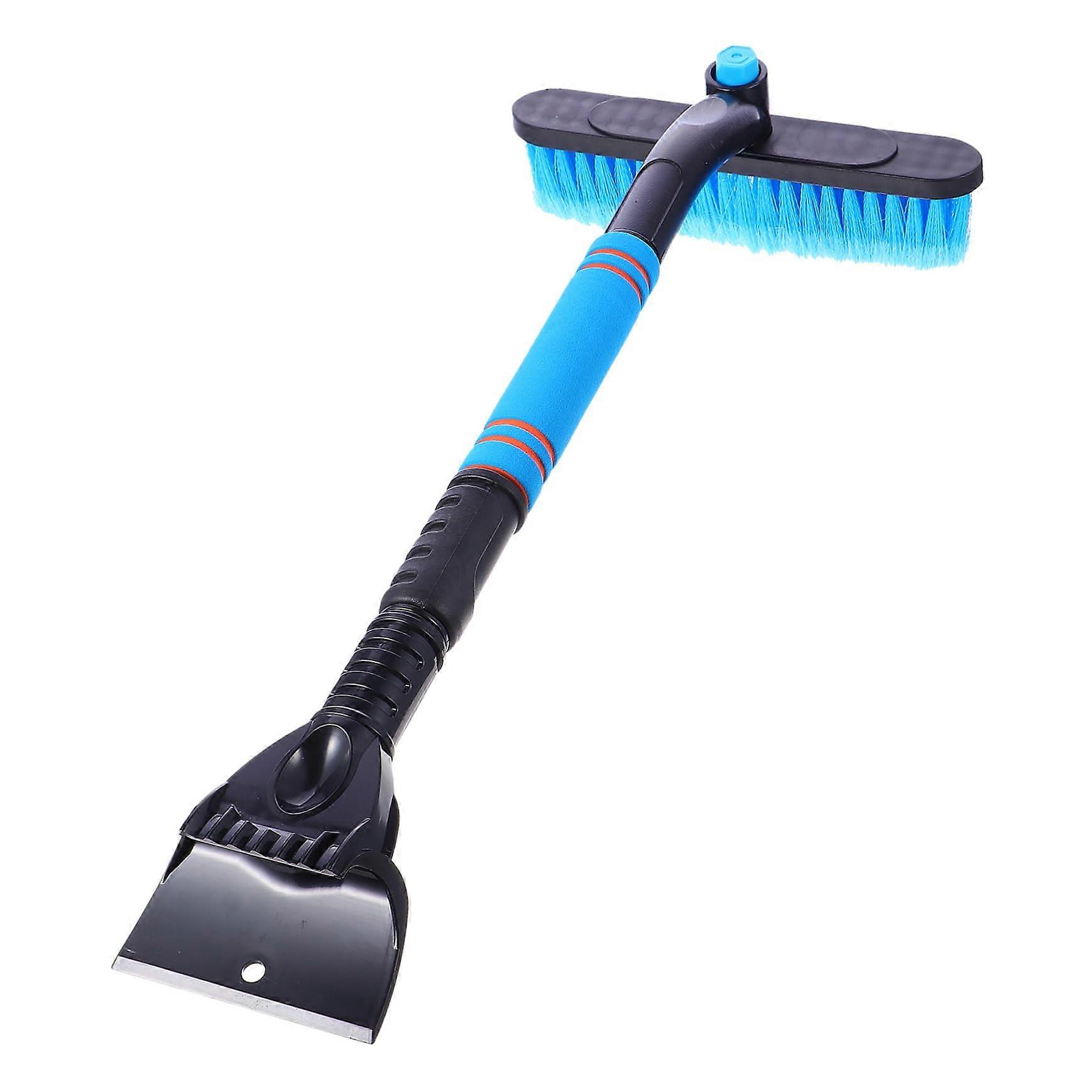 Car Snow Shovel De-Icing Tool with Flannel Cloth - Automatic Defrost Agent for Vehicle Snow Removal and Winter Weather