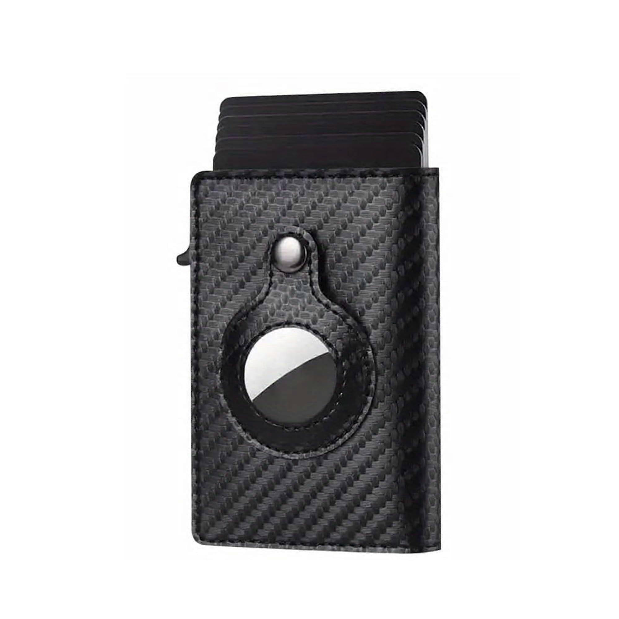 For men RFID Credit Card Holder Wallet Magnetic Pop Up Wallet Clip Airtag Anti Lost RFID blocking, B-A01