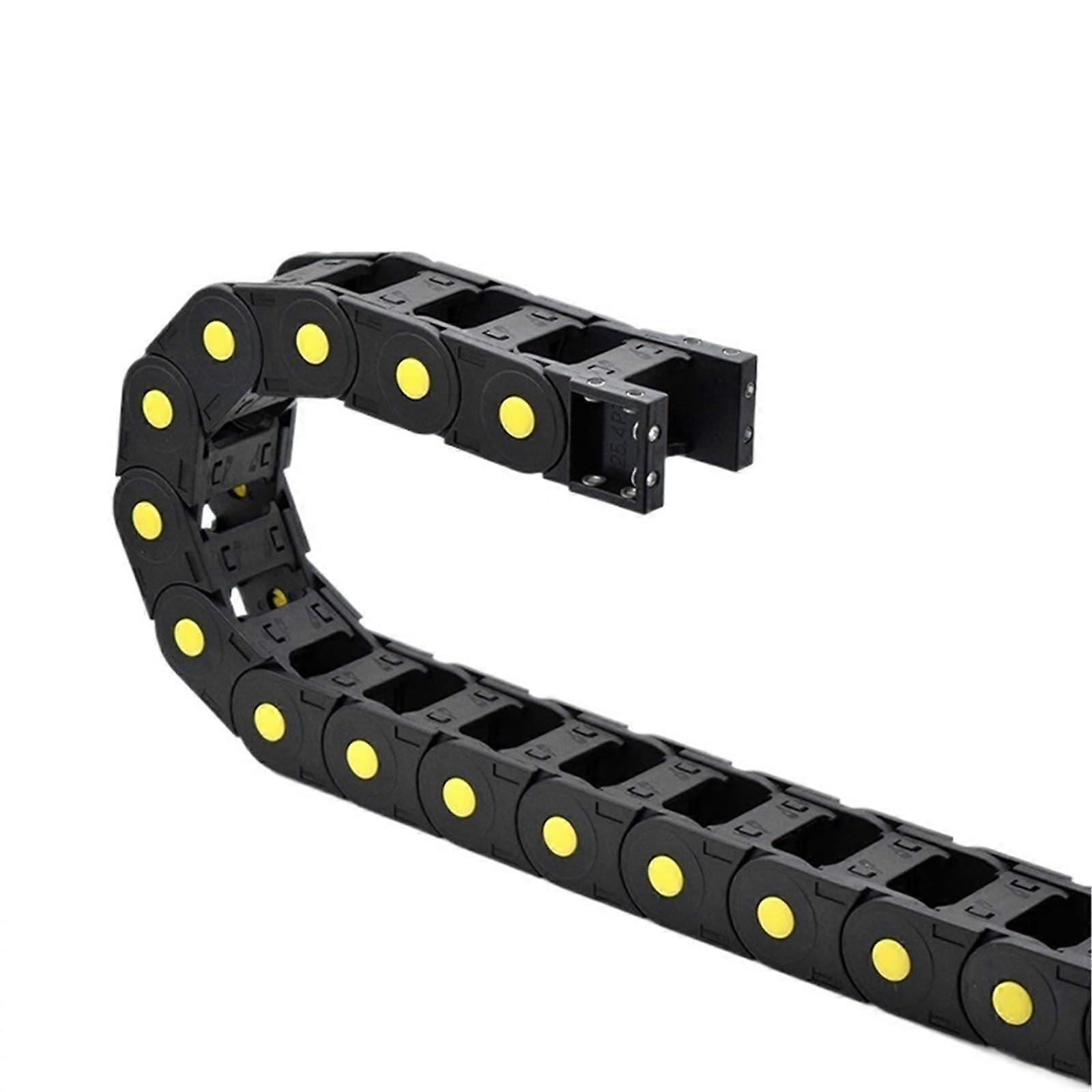Cable carrier bridge type, double opening, 25 x 100 mm, plastic drag chain (55mm)