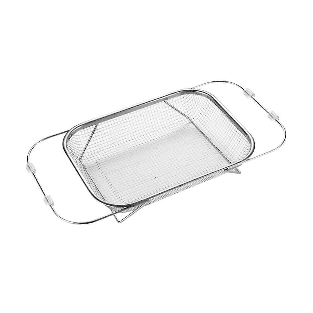 Kitchen Sink Drain Basket Extendable Strainer for Dish Draining, Fruit & Vegetable Washing, Adjustable Size, Durable Material