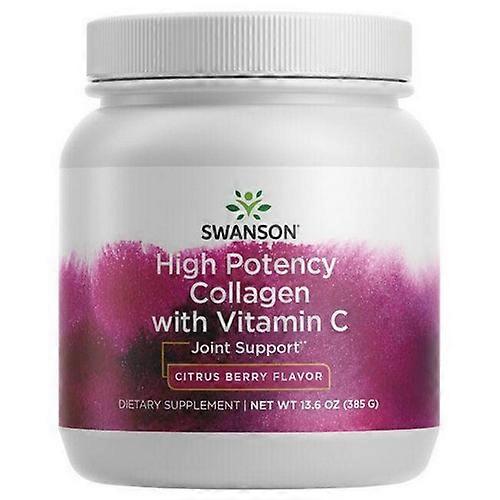 Swanson Vitamins High Potency Collagen With Vitamin C Citrus Berry Flavor, 13.6 Oz