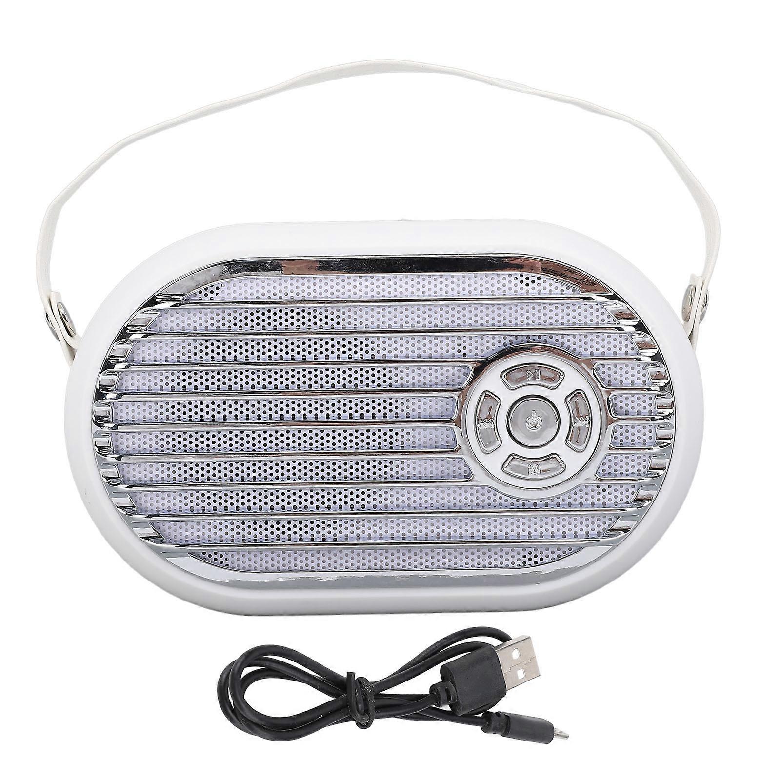 Old Style Portable Rechargeable BT Vintage Small Speaker Support Up to 32G Memory Card for Home Camping