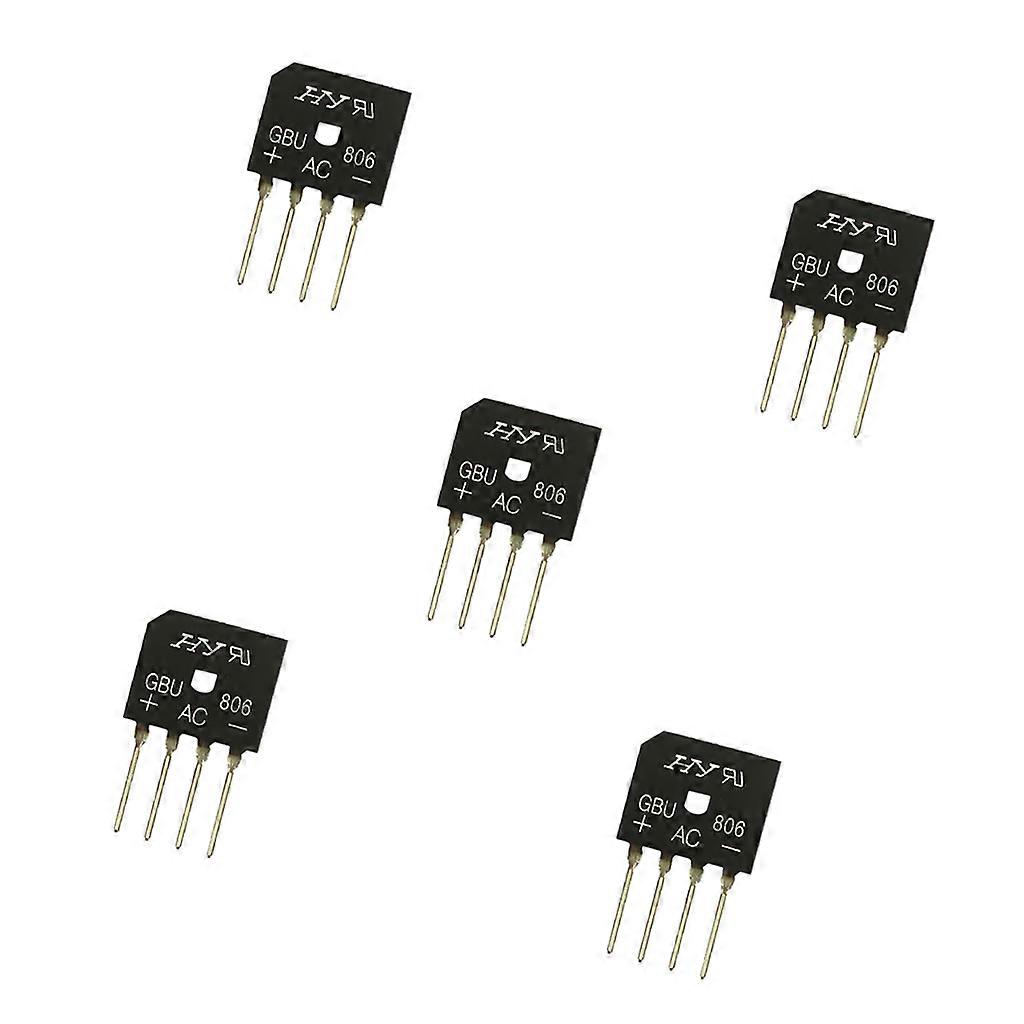 GBU808 8 Amps 600V Si four pin Though Hole