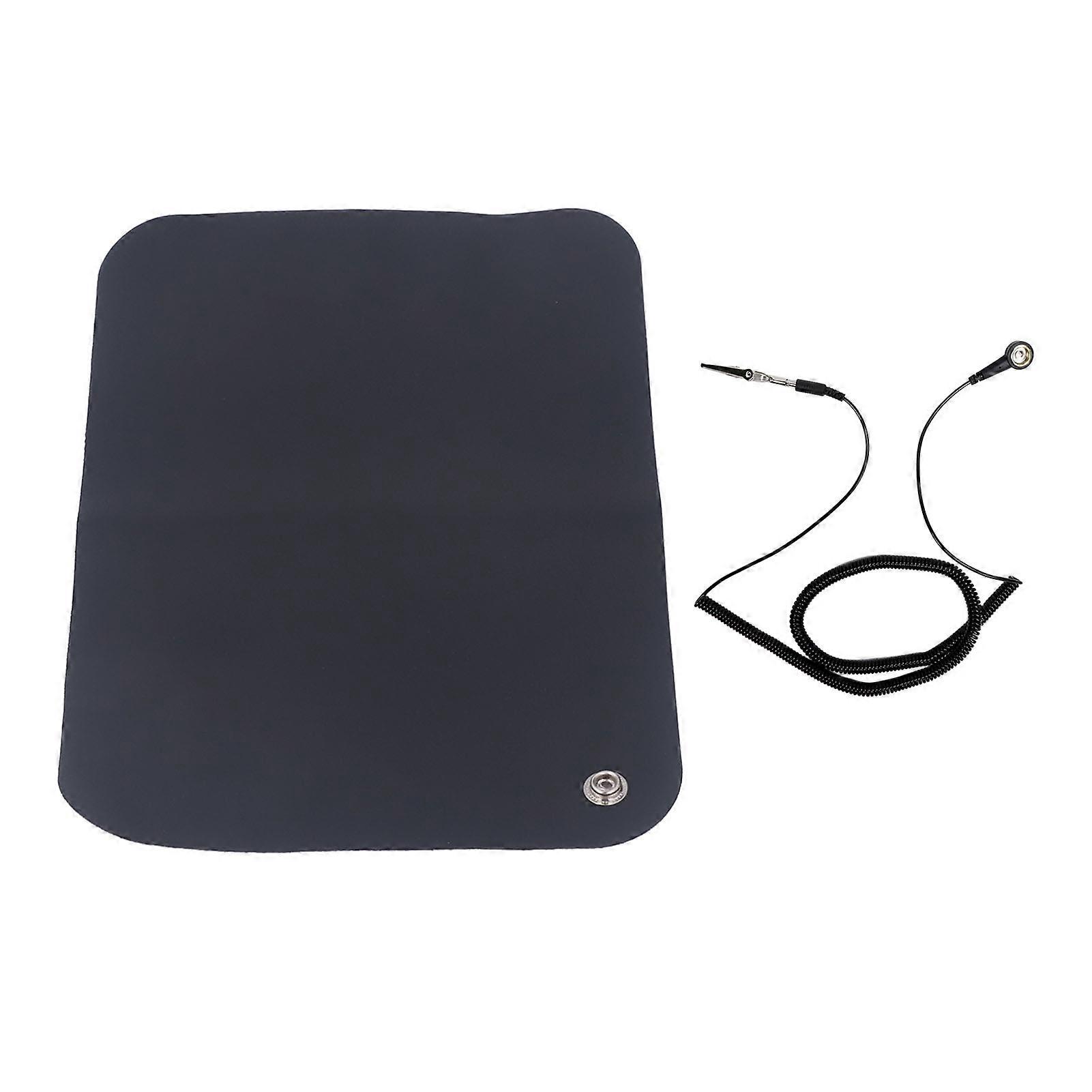 Grounding Grounding Mat Earth EMF Recovery Computer Mouse Pad for Study and Working with 16.4ft Cord