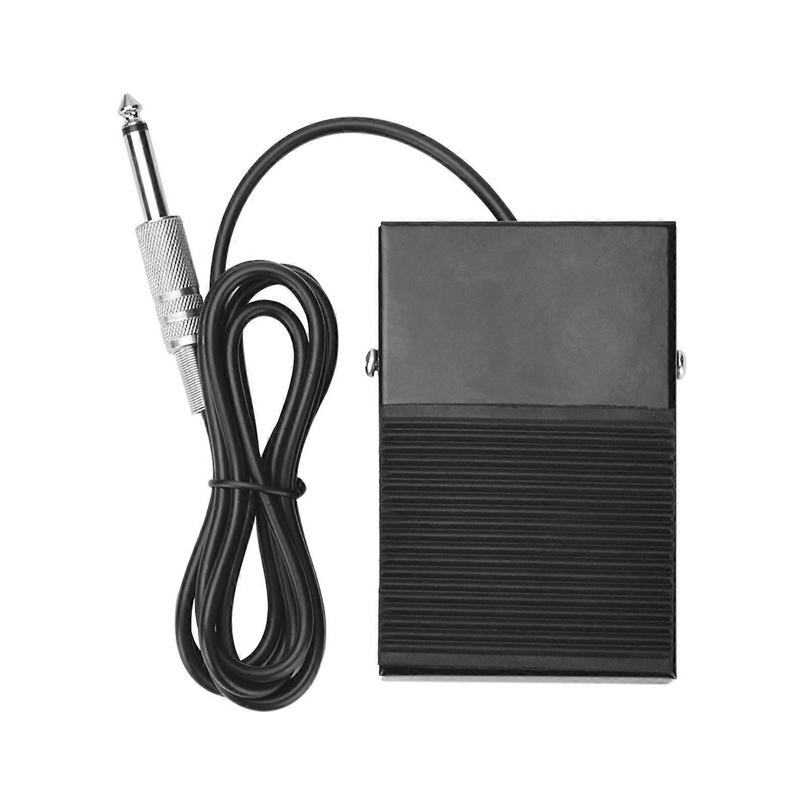 1.4 Meter Black Iron Shell Horizontal Non-Slip Thickened Silicone Wire Rectangle Tattoo Pedal 1pc