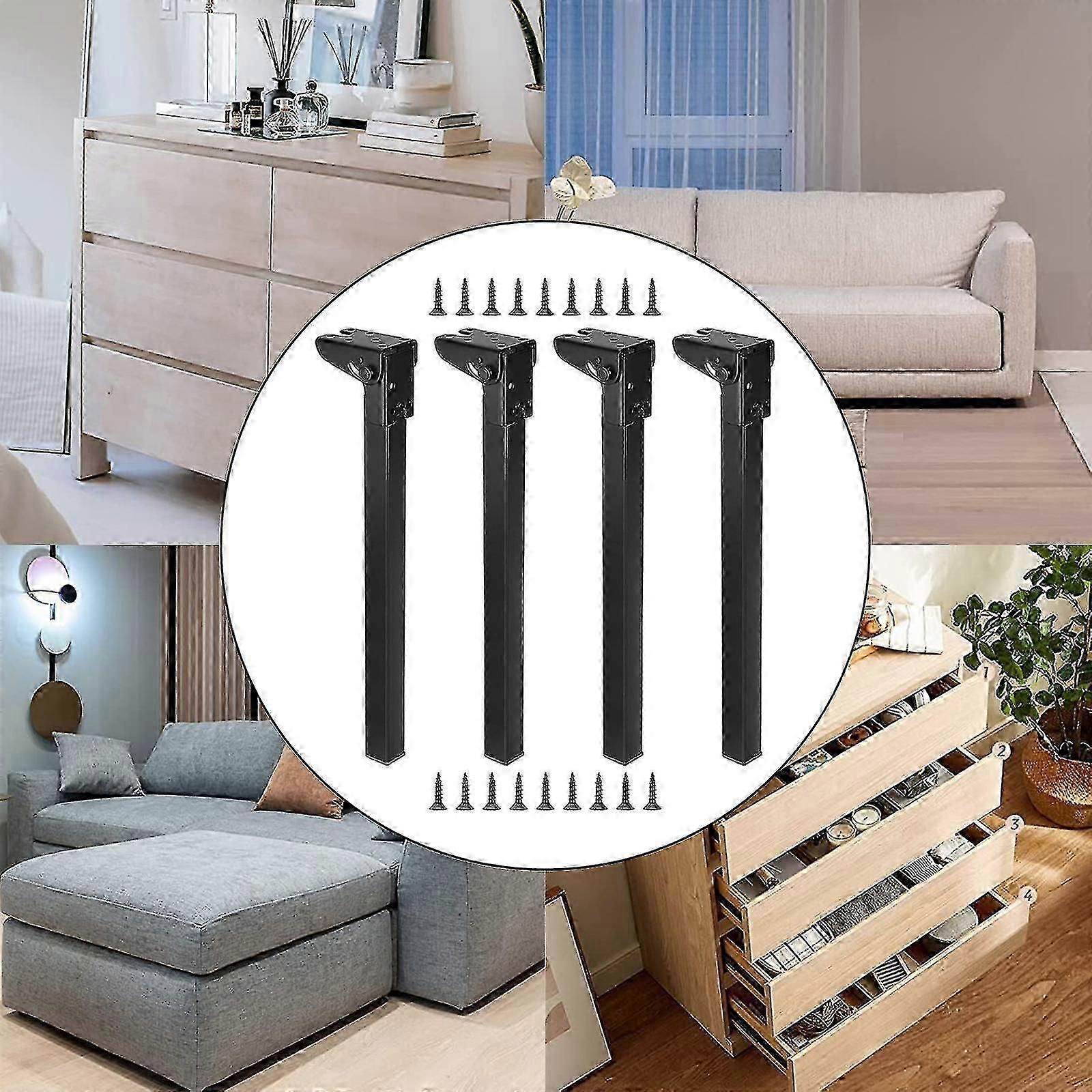 4 Pieces Foldable Table Leg Collapsible Table Legs Multipurpose Portable Stable For Night Stands Bench Computer Desk Supplies