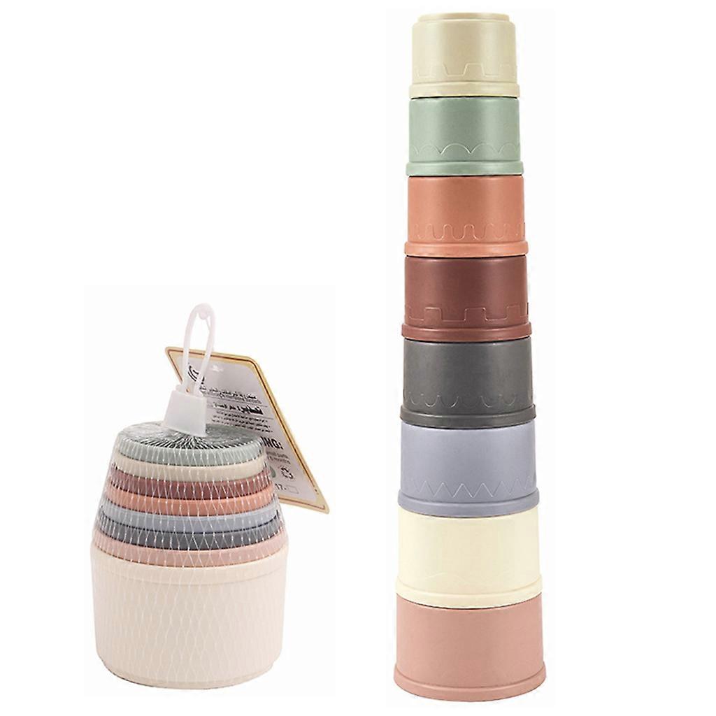 Juguetes de baño para niños pequeñosBaño de 1-3 años Tazas apiladas Regalos de cumpleaños para bebés para juguetes creativos de colores de agua para bebés
