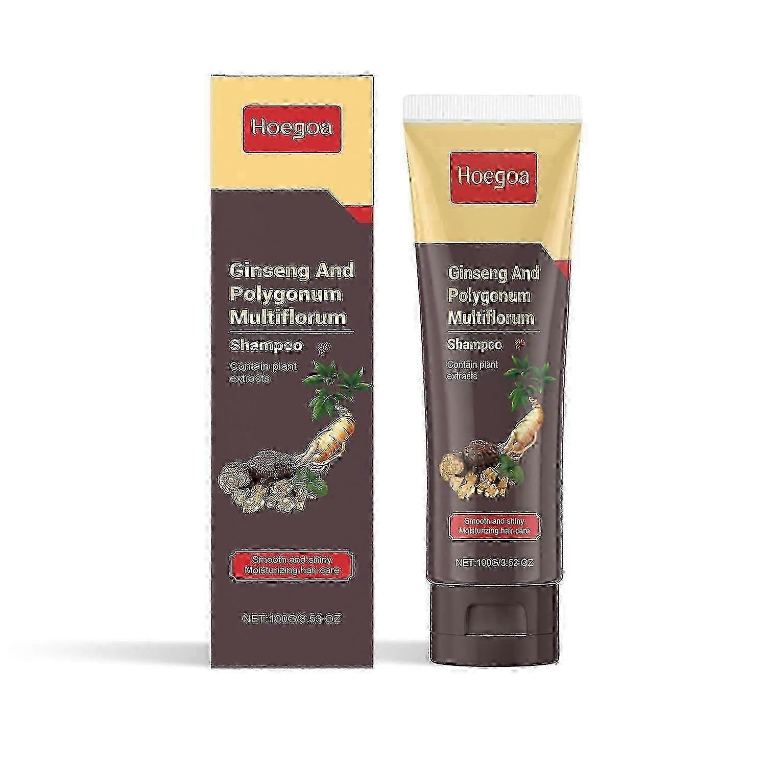 Hoegoa Ginseng and Polygonum multiflorum Shampoo Herbal Essence nourishes hair, makes it black and s