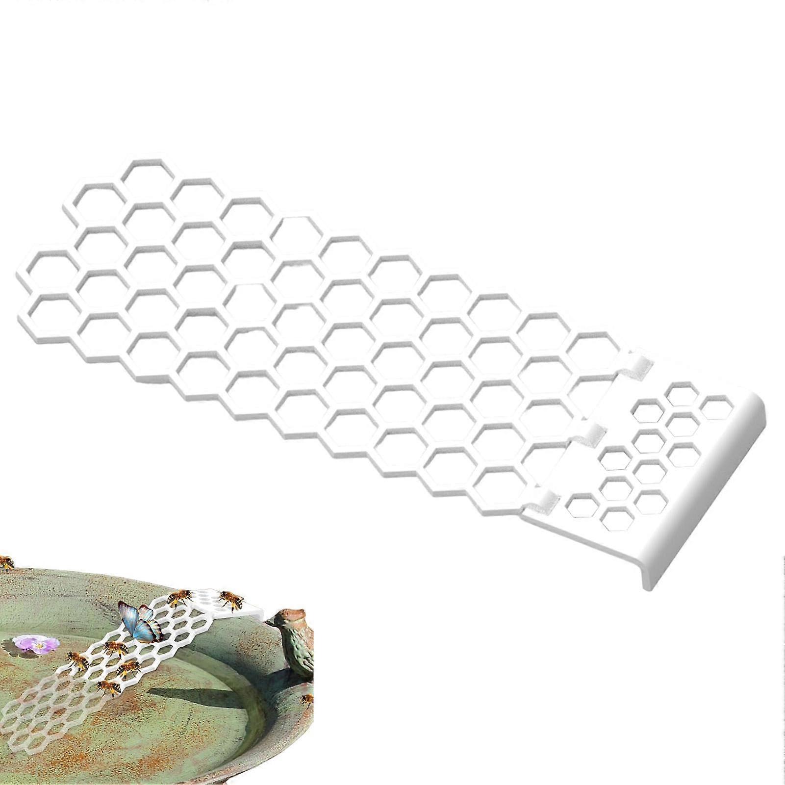 Bee Butterfly Watering Floating Bee Ladder Foldable Butterfly Water Station Anti-Drop Design For Garden White A