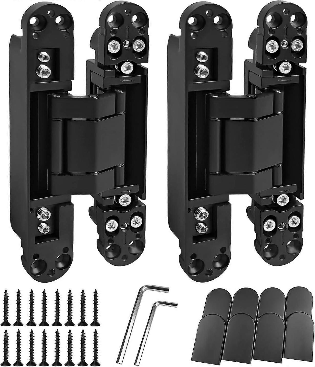2025 Latest Model  Hidden Door Hinge,6In Invisible Door Hinges,3D Adjustable 180
