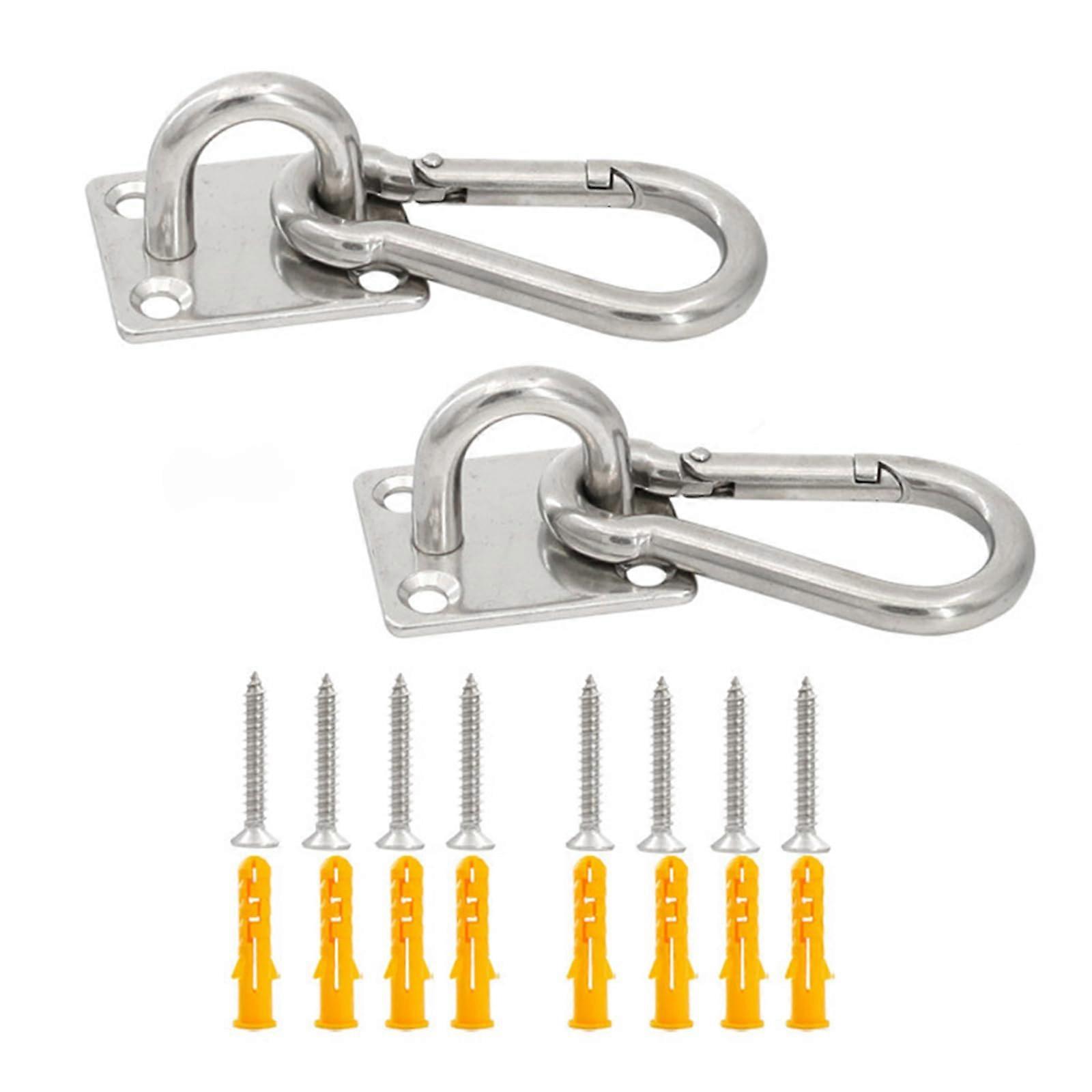 1 Set climbing equipment fasteners, anchors, screws, wall hooks, swing hooks for swing chair tallation