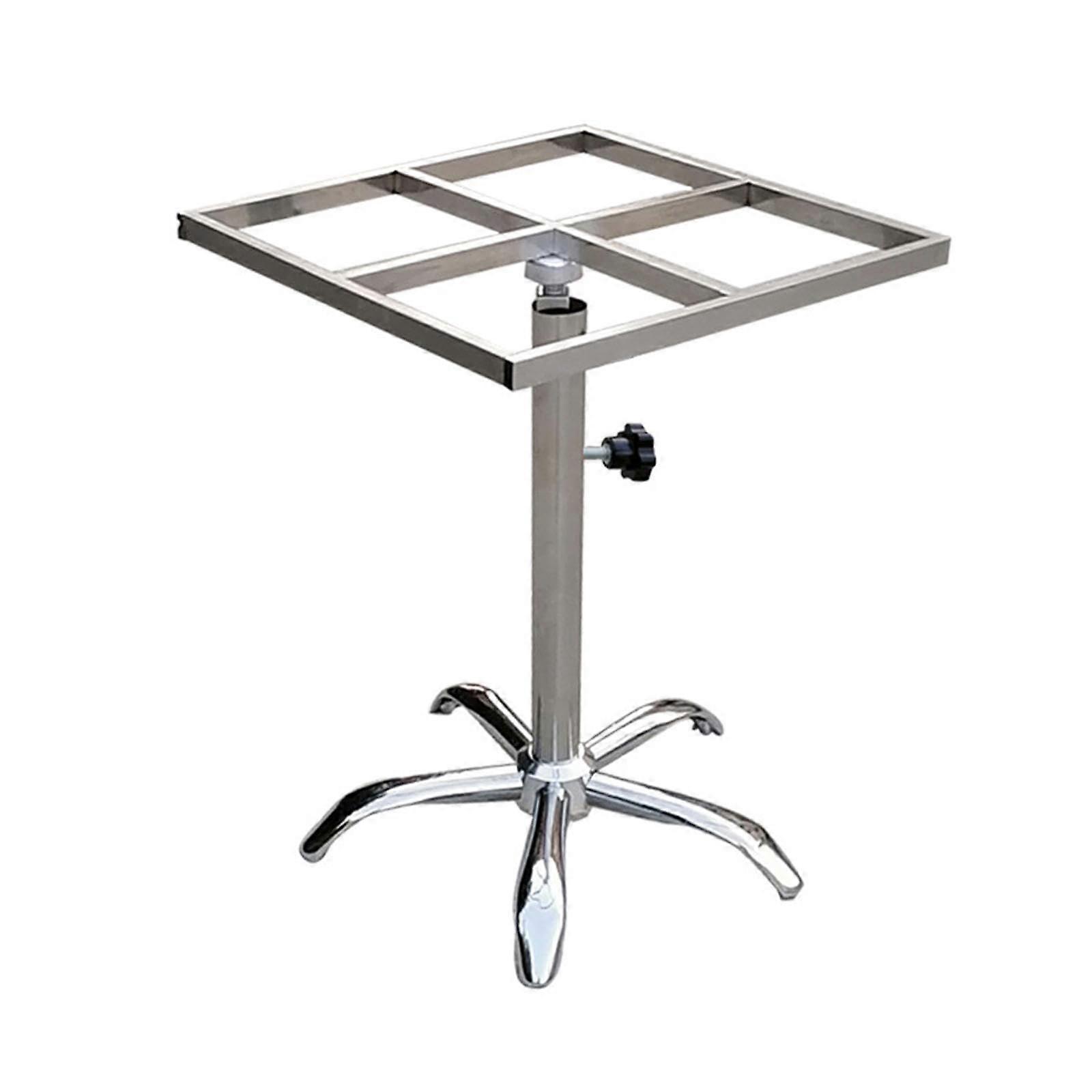 Rotating Paint Rack, Spray Paint Table, Turntable with Wheels, Paint Stand for Express Packaging, Product Presentation, Model Making, Square square