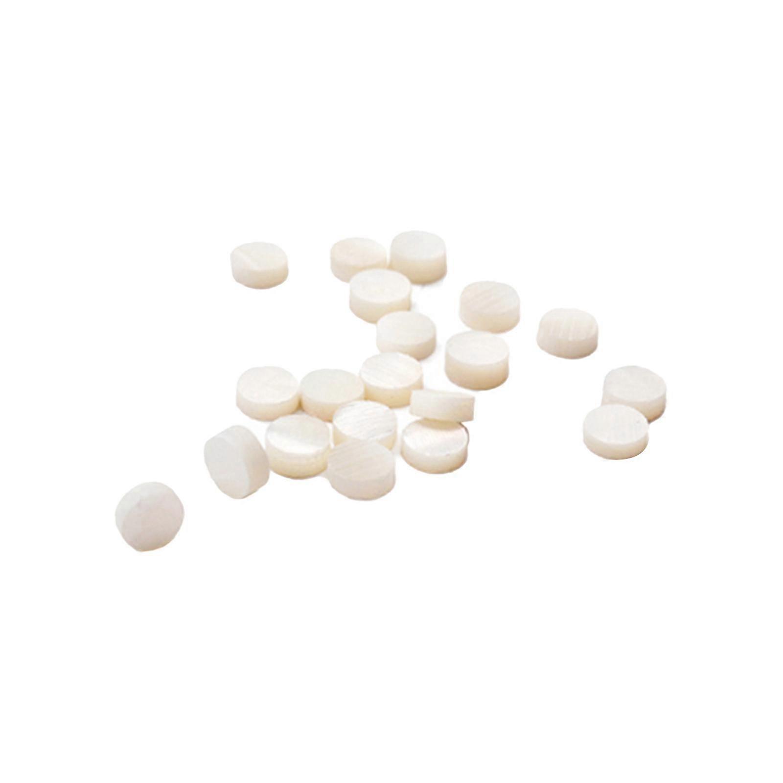 20 Stück Griffbrett Inlay Dots Gitarre Griffbrett Punkte Markierung Seite Dots Weiß