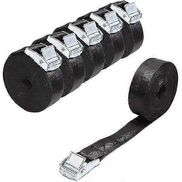 Lashing Straps Lashing Straps Black 6 Pcs Lashing Straps 2m Lashing Straps With Ratchet H