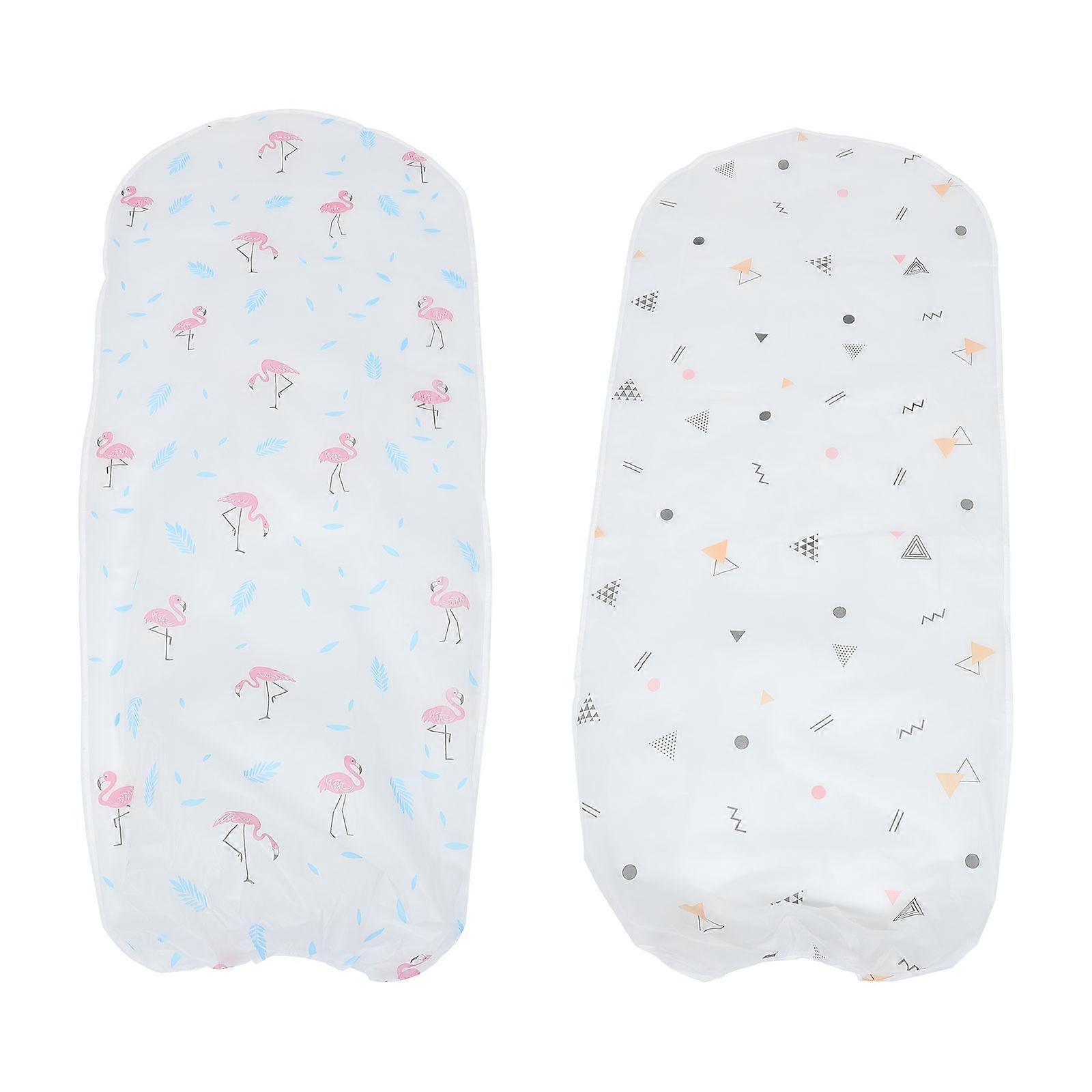 Pedestal Fan Cover Protector Floor Fan Home Use Flamingo Style Dust-Proof 2Pcs