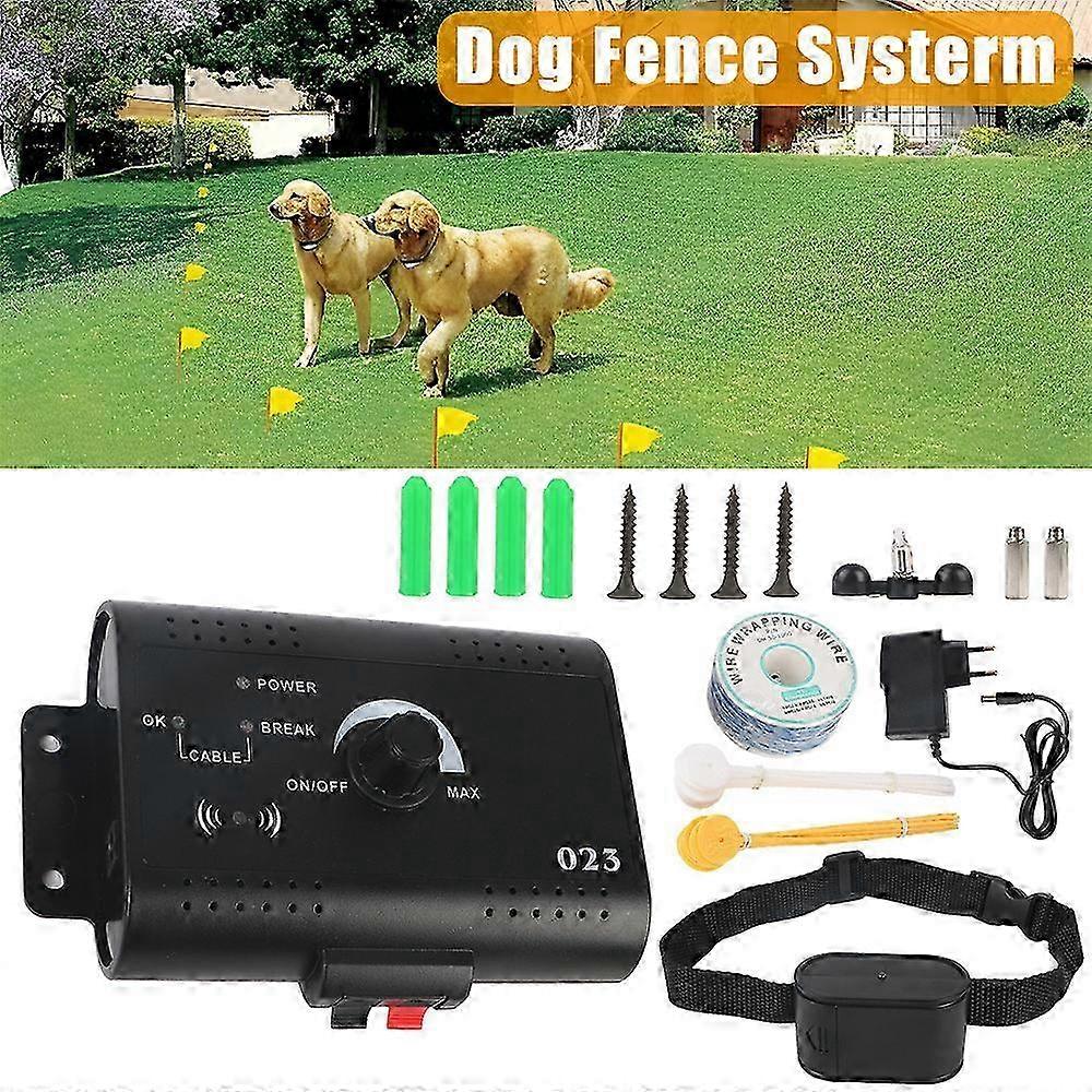 2025 Electric Dog Fence Professional Dog Fence System With 300 Meters Boundary Wire Adjustable Control Range Up To 1.2 Acres
