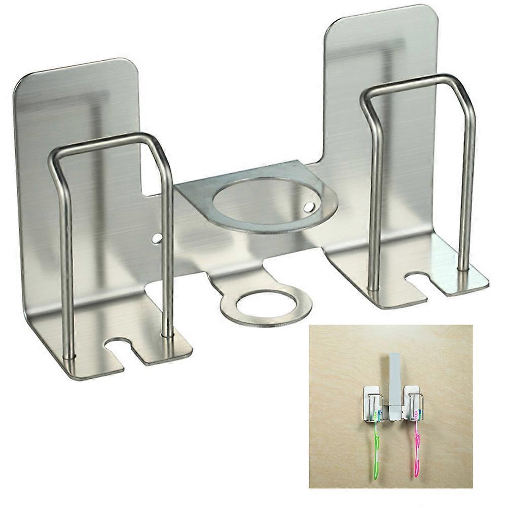 Toothbrush Shelf No Punch Metal Strong Bearing Capacity Home Use 1Set