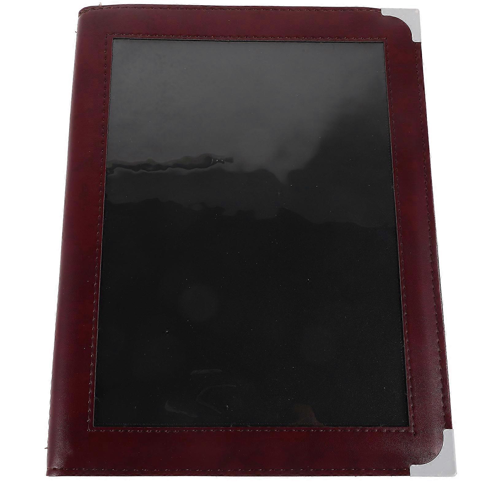 Clear View Menu Folder Menu Cover Rectangular Classy Finish For Price Lists Guides 33.00X25.50X2.50CM 1Pcs