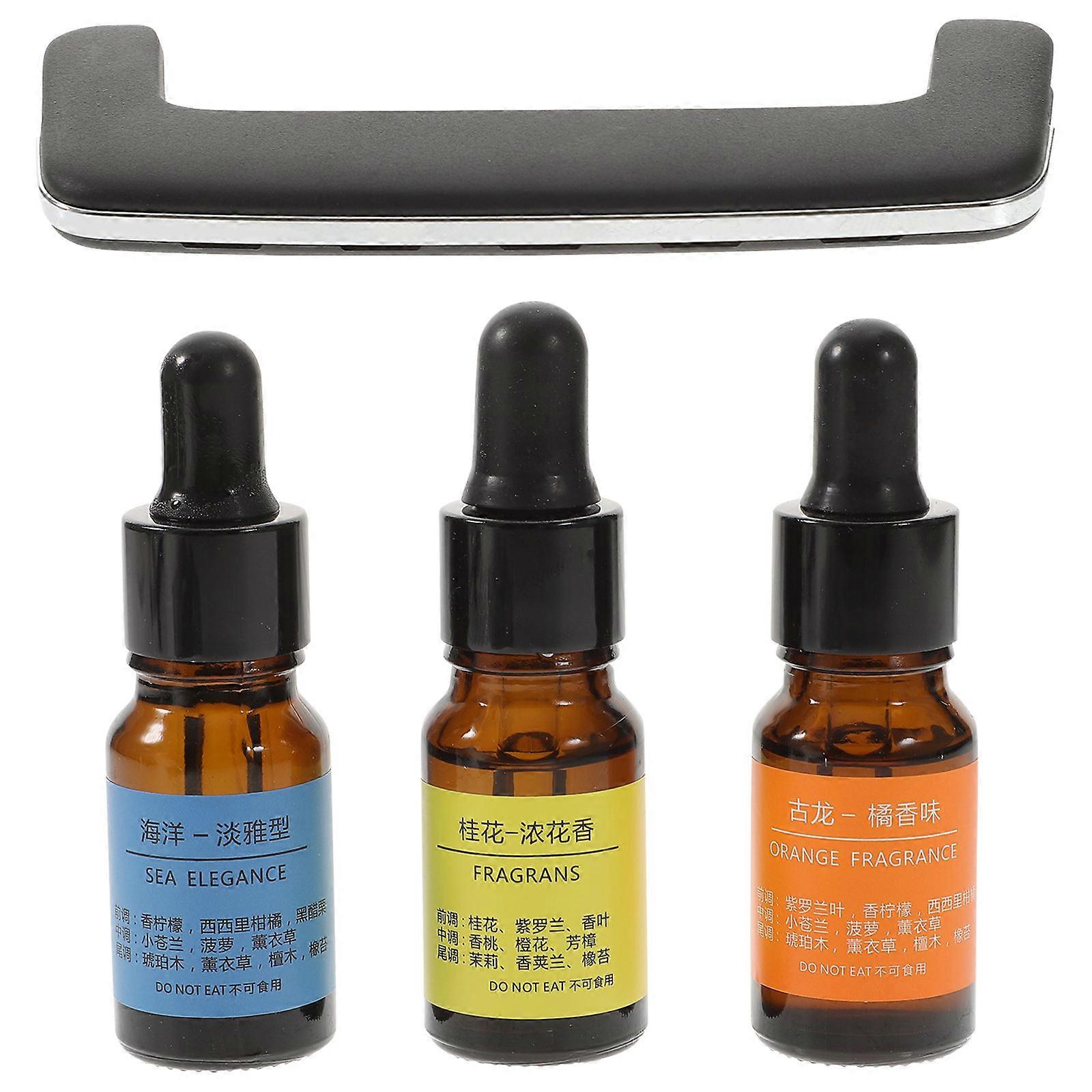 Car Perfume Diffuser Magnetic Replacement Car Air Freshener Aluminum Alloy Material 8X2.4X1.2cm 1Pcs